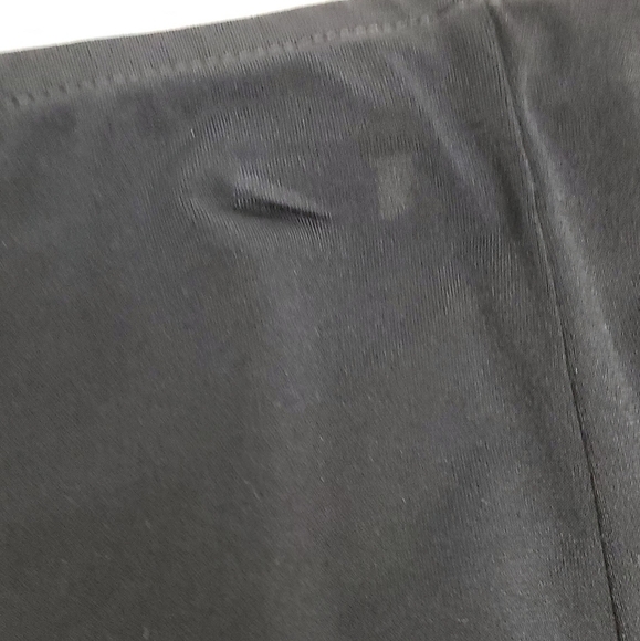 BLACK A-Line Apostrophe Stretch Skirt Size XL - Picture 2 of 7